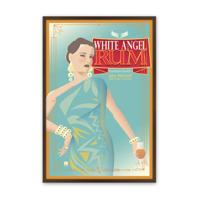 Reproduction d'art White Angel Rum, Impression encadrée sans passe-partout, H 15 po x l 12 po, Brun Belvinder