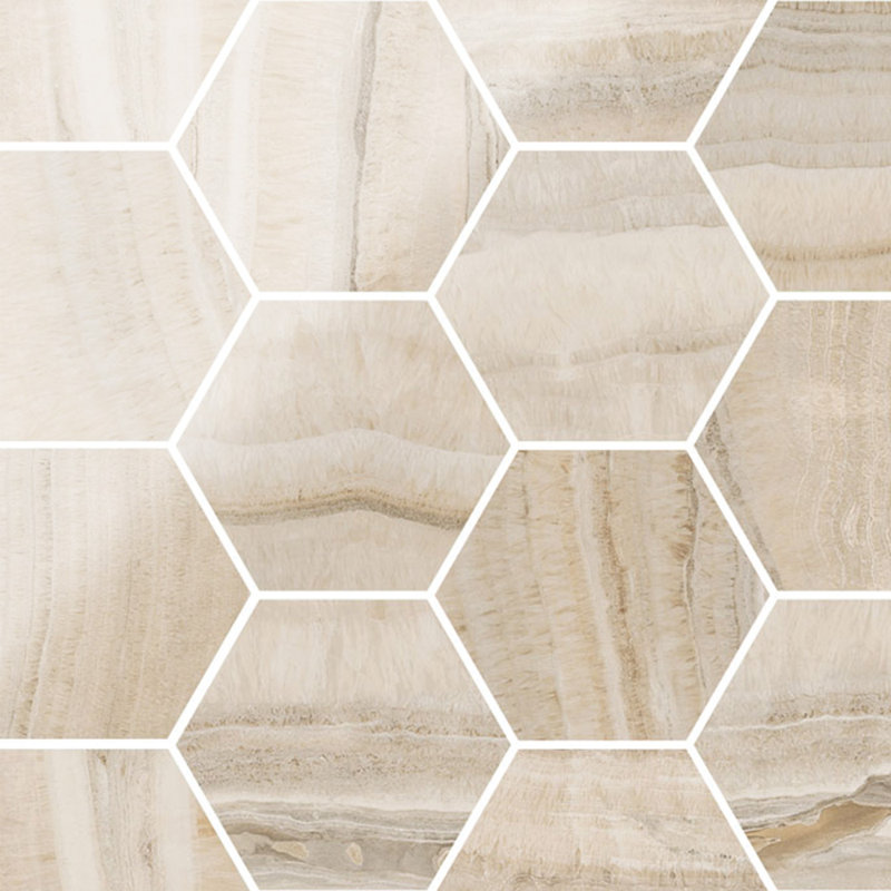 Infinity Stone 4 po hexagonal beige poli, Beige