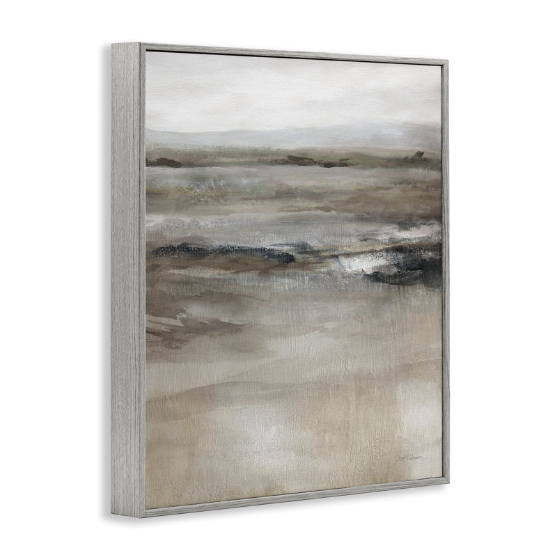 «Brown Desert Abstraction», art de la giclée encadrée par Carol Robinson, Gris, H 14 po x l 11 po