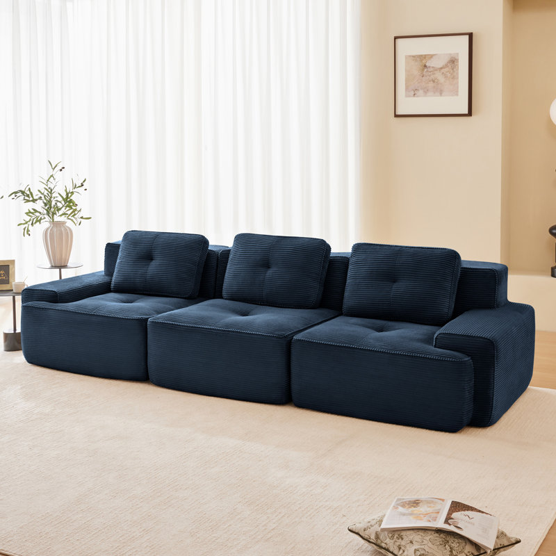 Canapé modulaire moderne 117 "pour salon 117", Bleu
