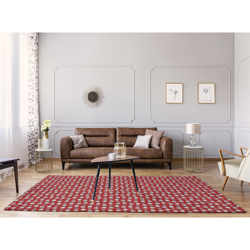Tapis de zone rouge classic ghosts, Rectangle 9 pi x 12 pi