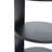 Indoor 3-Tier Metal Round Side Table With Sliding Door Cabinet-1590895548