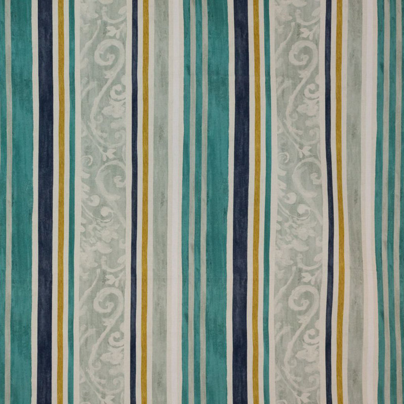 Constantinople Stripe 100% Cotton Fabric, Aegean