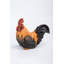 Statue de coq accroupi