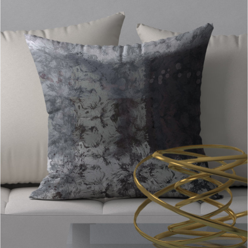 Abstract Reversible Throw Pillow, 20" x 20"