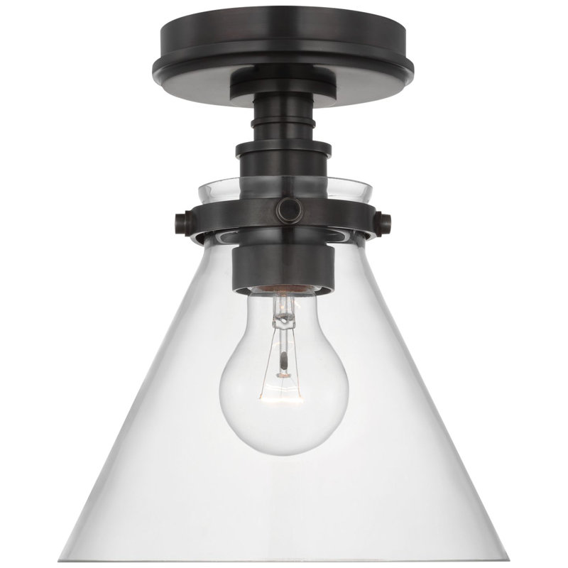 Parkington 1 - Light Flush Mount, Bronze, Clear