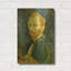 «Self-Portrait 1889» par Vincent Van Gogh, art mural en métal doré, 16 po x 24 po-1862002111