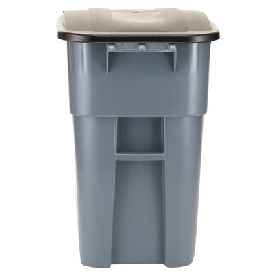 Resin Outdoor Trash & Recycling Bin - 50 Gallons