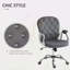 Chaise de bureau en molleton Oramel, chaise de bureau capitonnée avec accoudoirs rembourrés, hauteur réglable et roulettes pivotantes-77221632
