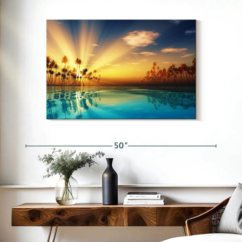 Gillard Palm Gillard Sun Rays, H 26 po x l 39 po