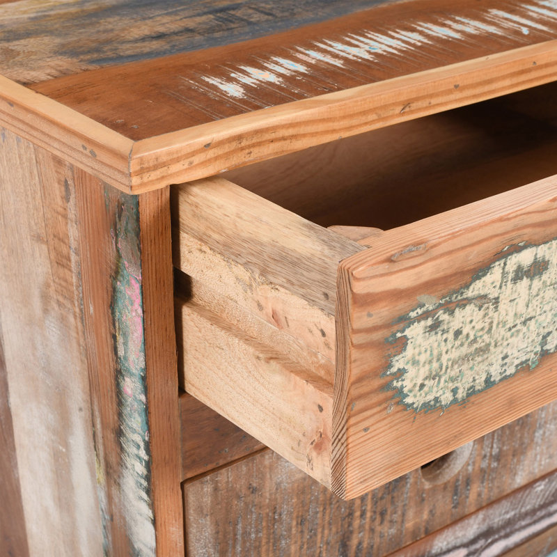 End Table, Nightstand, Side Table With 3 Drawers
