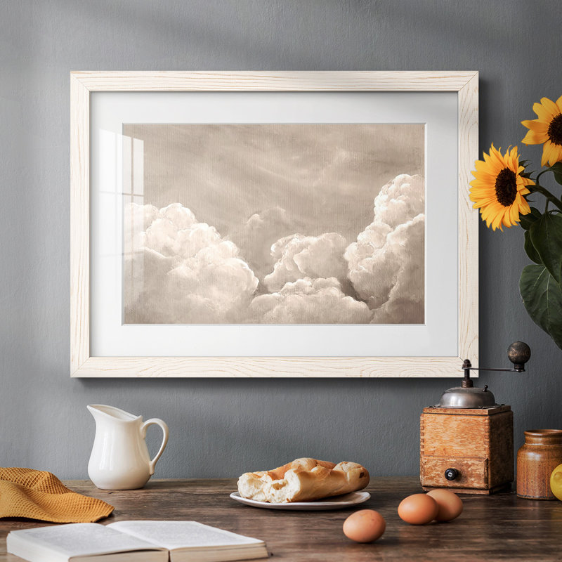Painted Clouds II, H 18 po x l 26 po x P 1,5 po, Blanc