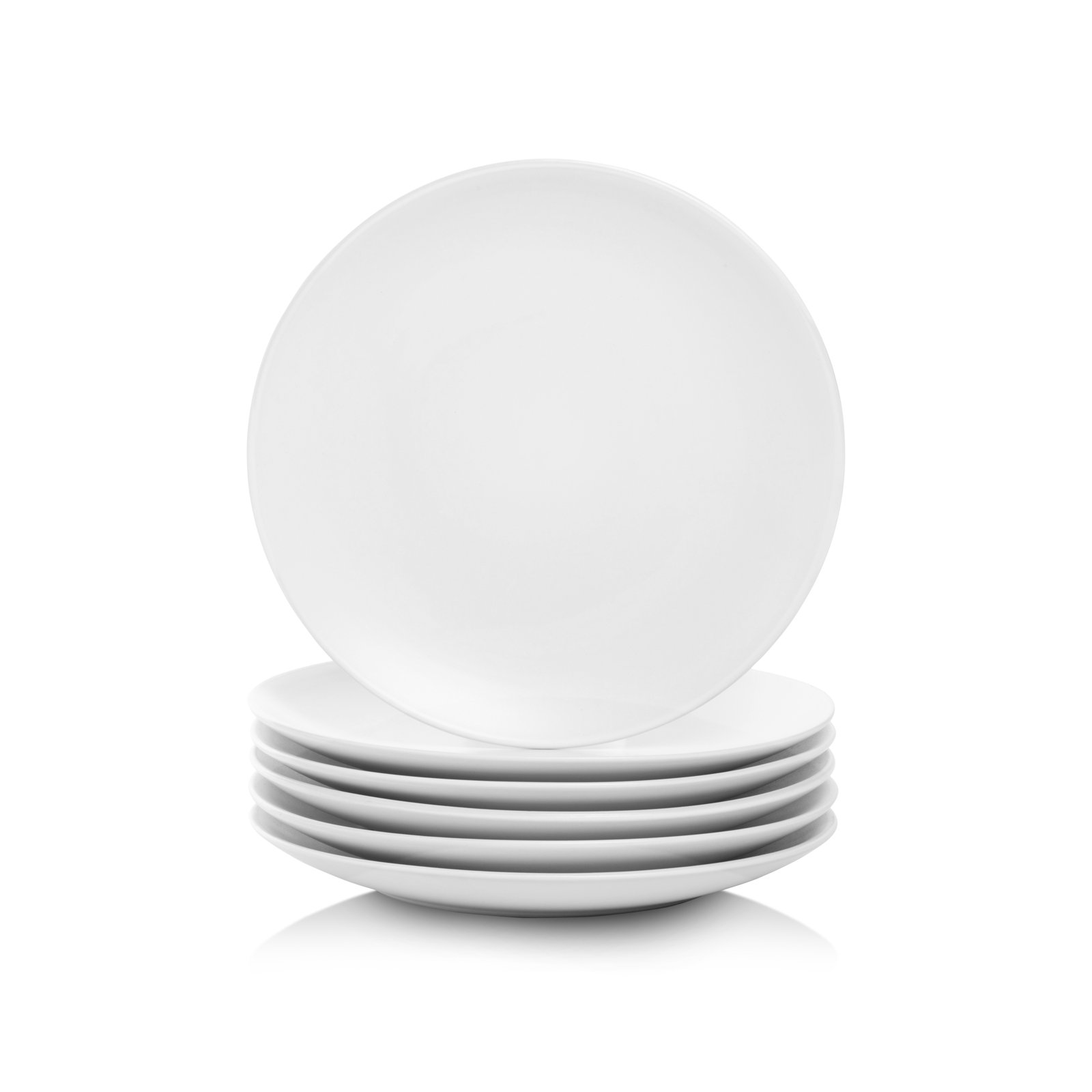 Ten Strawberry Street Wazee Matte 8" Dinner Plate, White