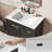 Adonia 30'' W Single Bathroom Vanity With SMC Sink Top, Flutd Wood Bathroom Cabinet With 3 Drawers and Adjustable Shelf-194953072-194953073