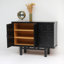 Buffet en bois massif noir