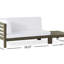 BANC D'ANGLE GAUCHE ET TABLE BASSE