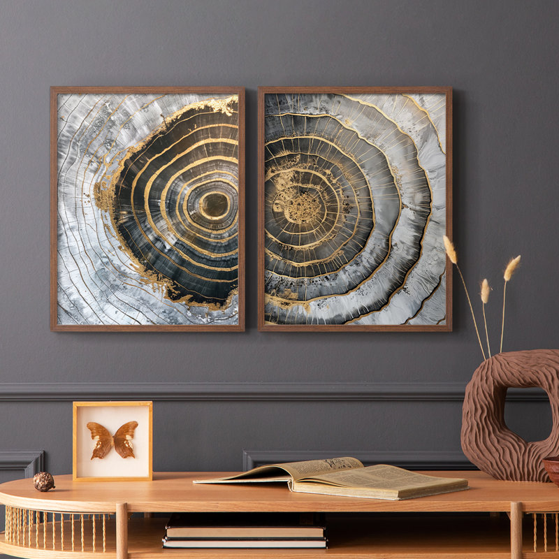 ABSTRACT Series CCLXII - Reproduction encadrée de qualité supérieure - prête à être accrochée - aucun clou requis - aucun clou requis