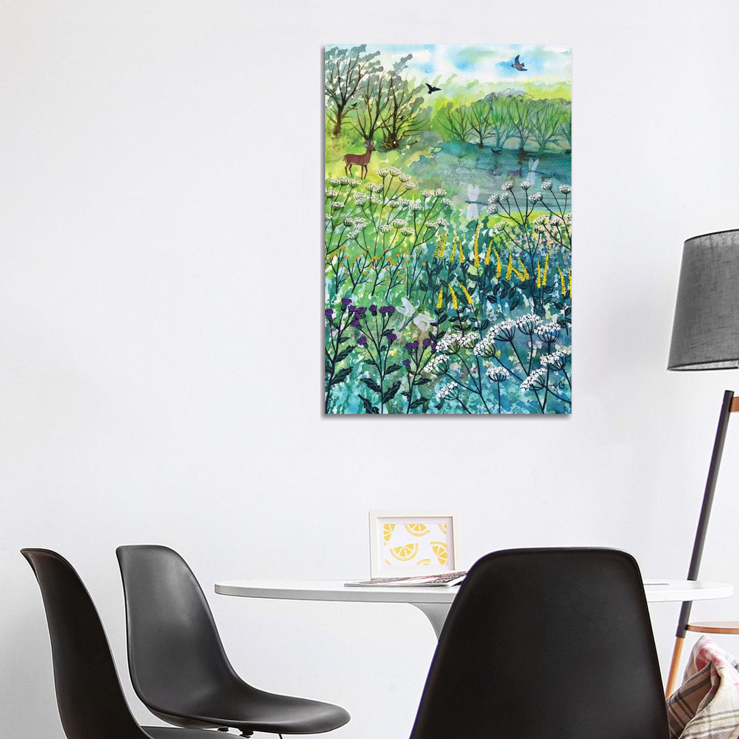 By Tranquil by Jo Grundy - Wrapped Canvas Gallery-Wrapped Canvas Giclée