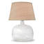 Lampe ovale en verre