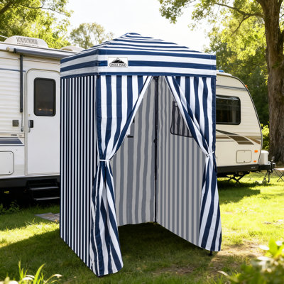 Tente d'intimité instantanée portable 4 x 4 pi pour salle de douche temporaire, vestiaire, cabine photo et toilette de camping