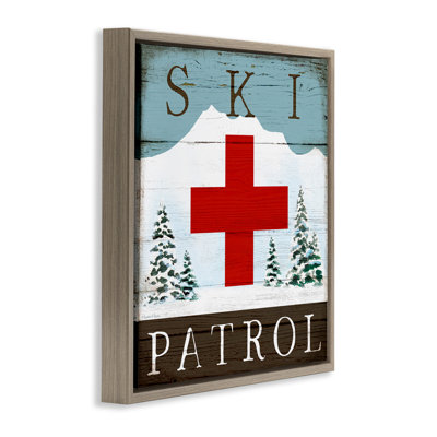 Enseigne rustique Ski Patrol