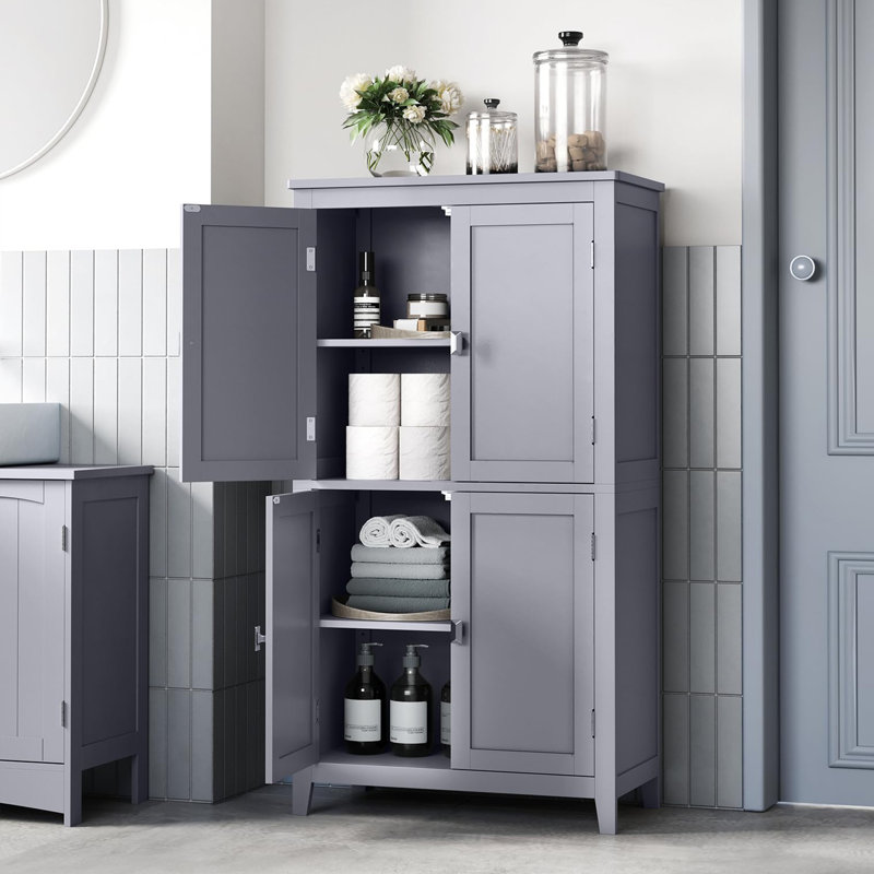 Armoire à linge Jayapura, Gris
