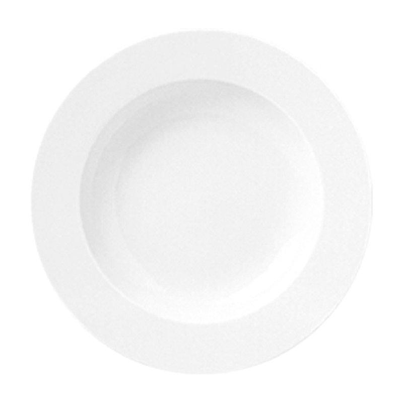 Bol de service européen, H 2 po x l 11,75 po x P 11,75 po, Blanc