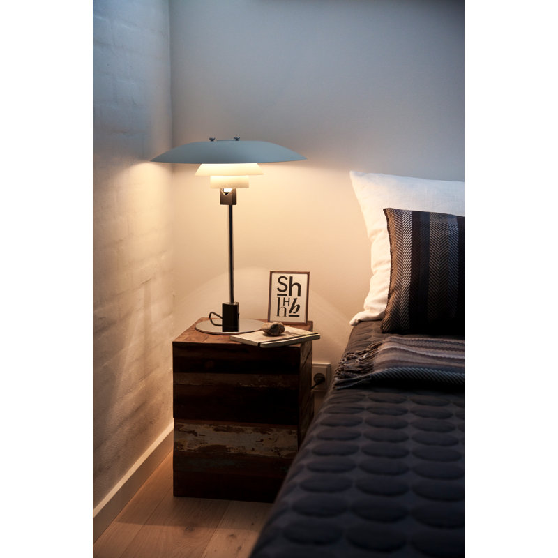 PH Table Lamp, 21.26" H x 17.71" W x 17.71" D, High Lustre Chrome Plated/Black