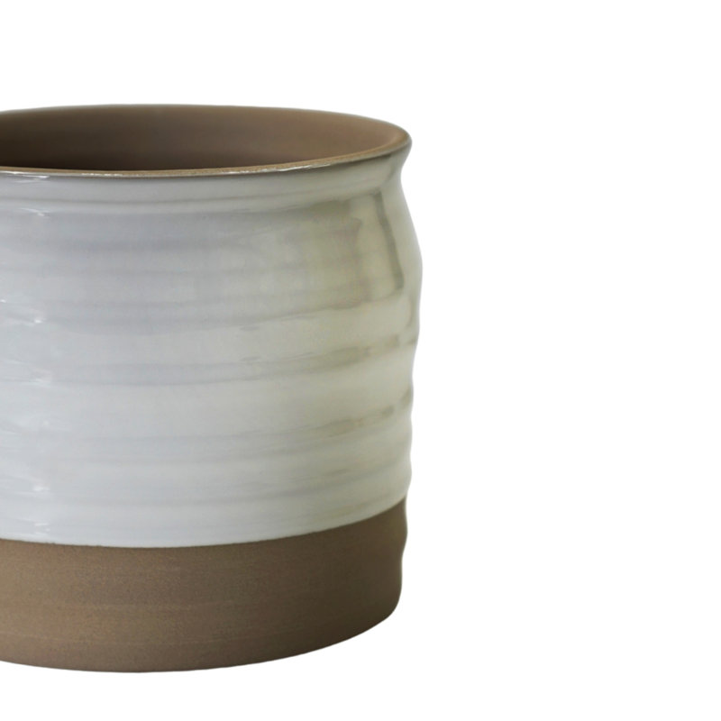 Puro Ceramic Cachepot, White