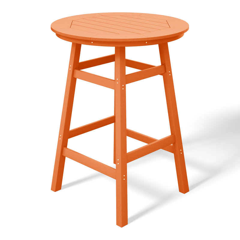 Table de bar d'extérieur ronde 35 po Laguna, Orange