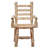 Fireside Lodge Traditional Cedar Log Armchair-697628545