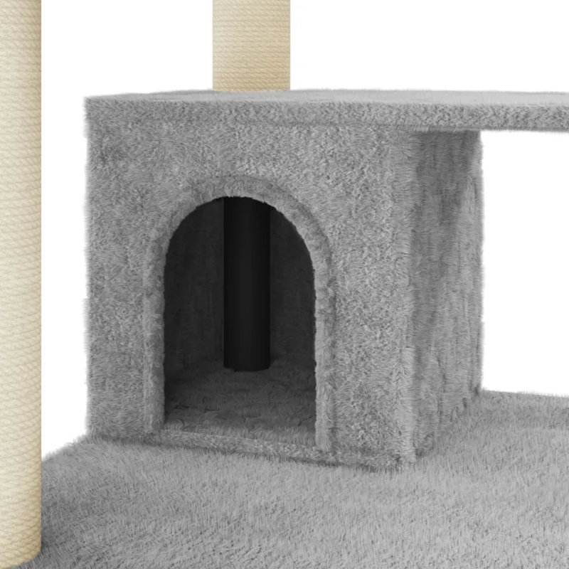 Sapelo 183cm H Cat Tree, Light Grey