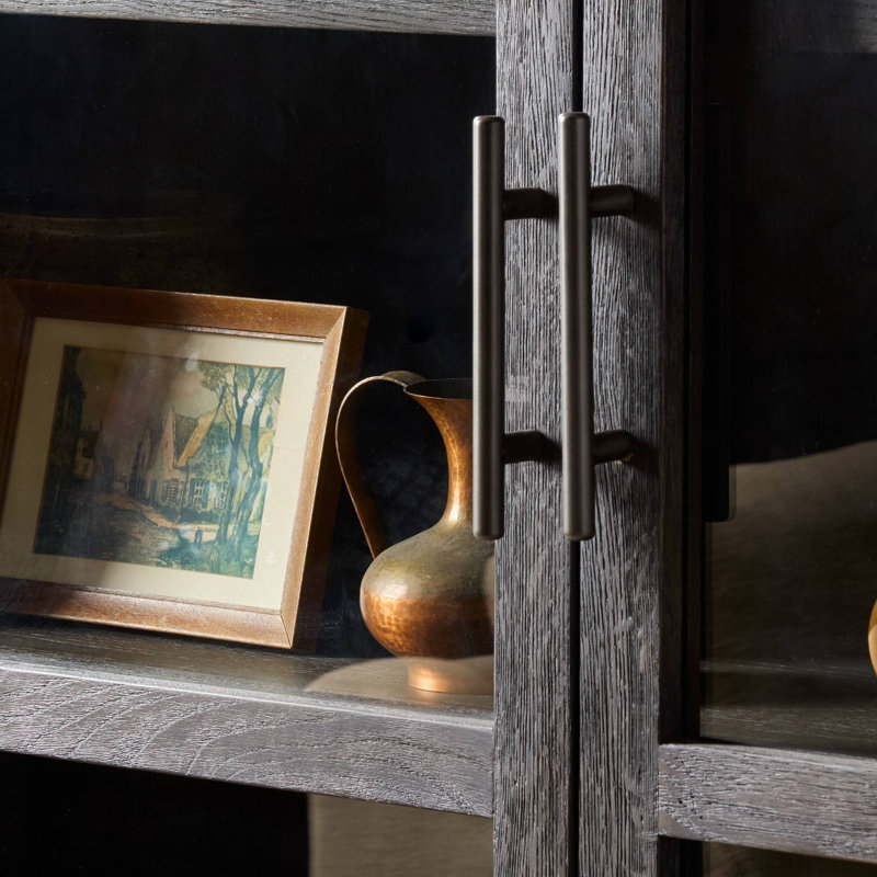 Hepburn Wide Cabinet-Dark Anthracite Oak, Dark Anthracite Oak Veneer