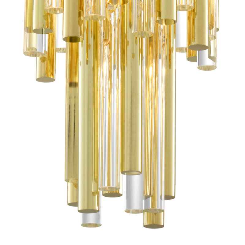 Gigi 7 - Light Dimmable Tiered Chandelier, Gold