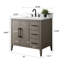 Meuble-lavabo simple 36 po avec plateau en marbre Chambery-94564315-94426588