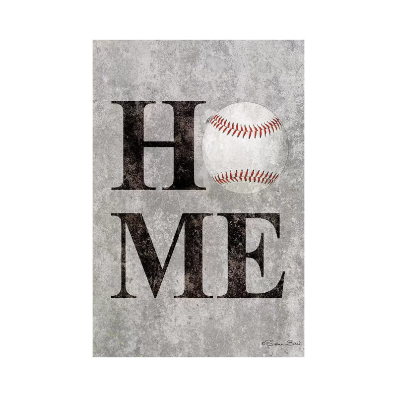 Baseball Home by Susan Ball - Wrapped Canvas Print, 66.04cm H x 45.72cm W x 1.91cm D