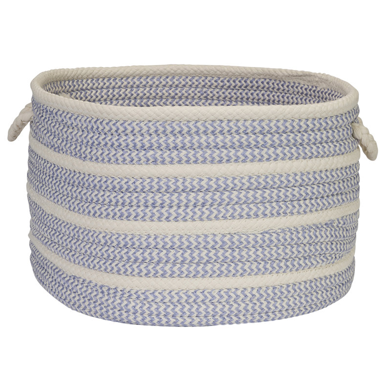 Panier de rangement à bandes, Améthyste, H 14 po x l 22 po x P 22 po