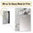 White And Black Tranquility Unleashed I - Marble Decorative Wall Mirror, White Large Mirror, Printed Metal Art-533394361
