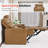 Zero zero clearance recliner  Electric Reclining Loveseat Sofa with Built-in Outlet & Storage, Faux Leather-510487817