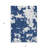 3' X 5' Navy Blue And Ivory Abstract Washable Indoor Outdoor Area Rug