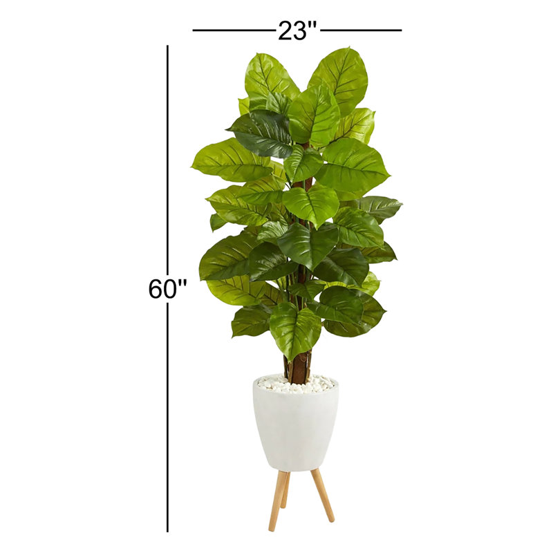 60 po. Philodendron artificiel en pot 60 po