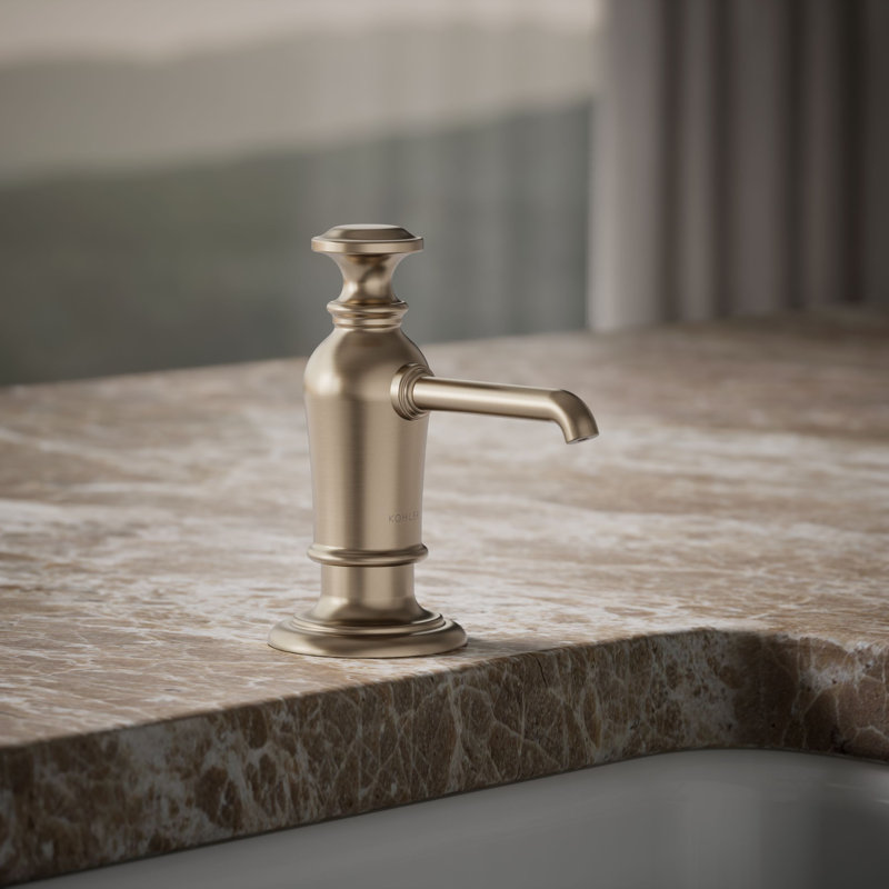 Artifacts Soap/Lotion Dispenser, Vibrant Brushed Bronze