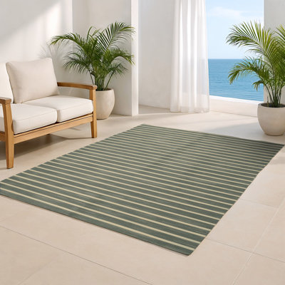 Tapis intérieur / extérieur brun HorizontalStripes
