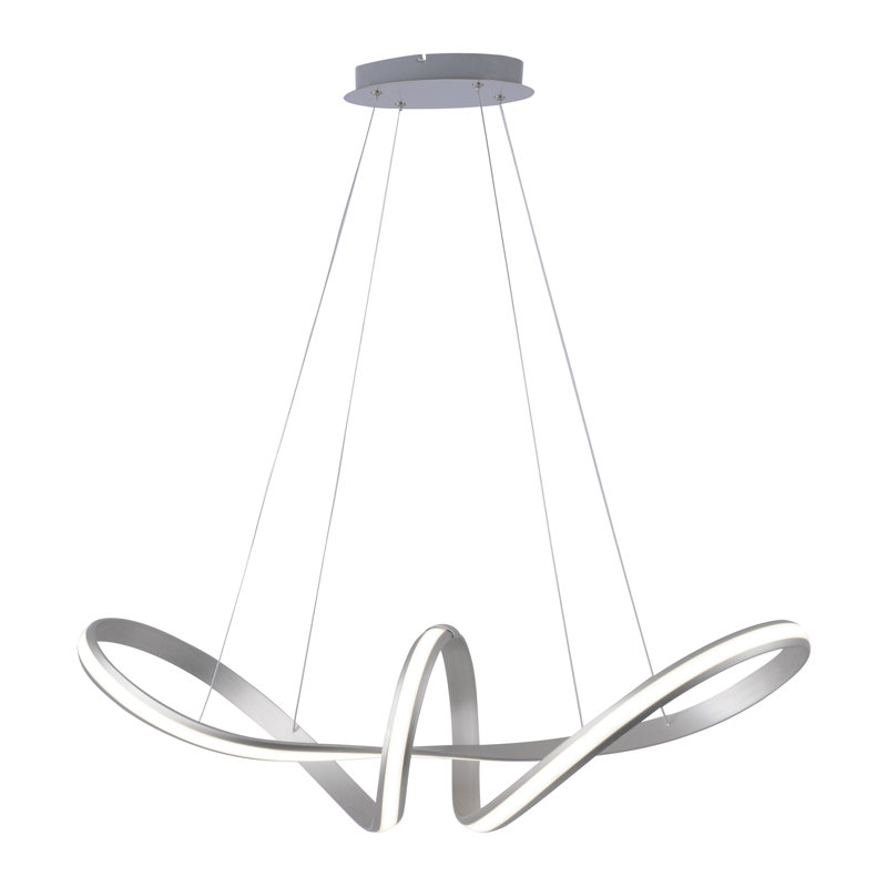 Huber 1 - Light Silver LED Unique/Statement Pendant