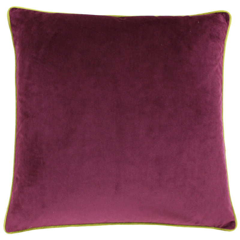 Meridian Square Throw Cushion, Maroon/Moss