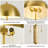 24 in 2-Light Modern Metal Plug-in Table Lamp with Double Pull Chain Marble Base and Dome Shade