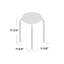 Tabouret d'appoint en métal Fakenham-33202212