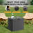 31 Gallon Waterproof Durable Lockable Deck Box with Seat-112273768