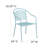Chanea Curved Back Steel Patio Arm Chair-1554227617