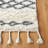 Benyam Hand Loomed Wool/Cotton Geometric Rug in Ivory/Dark Gray-1508836354